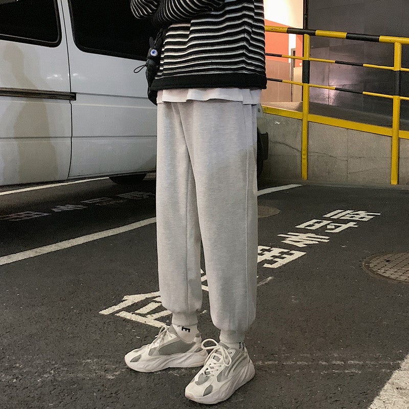 2025 Fashionable Personalized Handsome Men'S Ankle Pants Youth Korean Popular Loose Hong Kong Style Sports Pants - Image 4